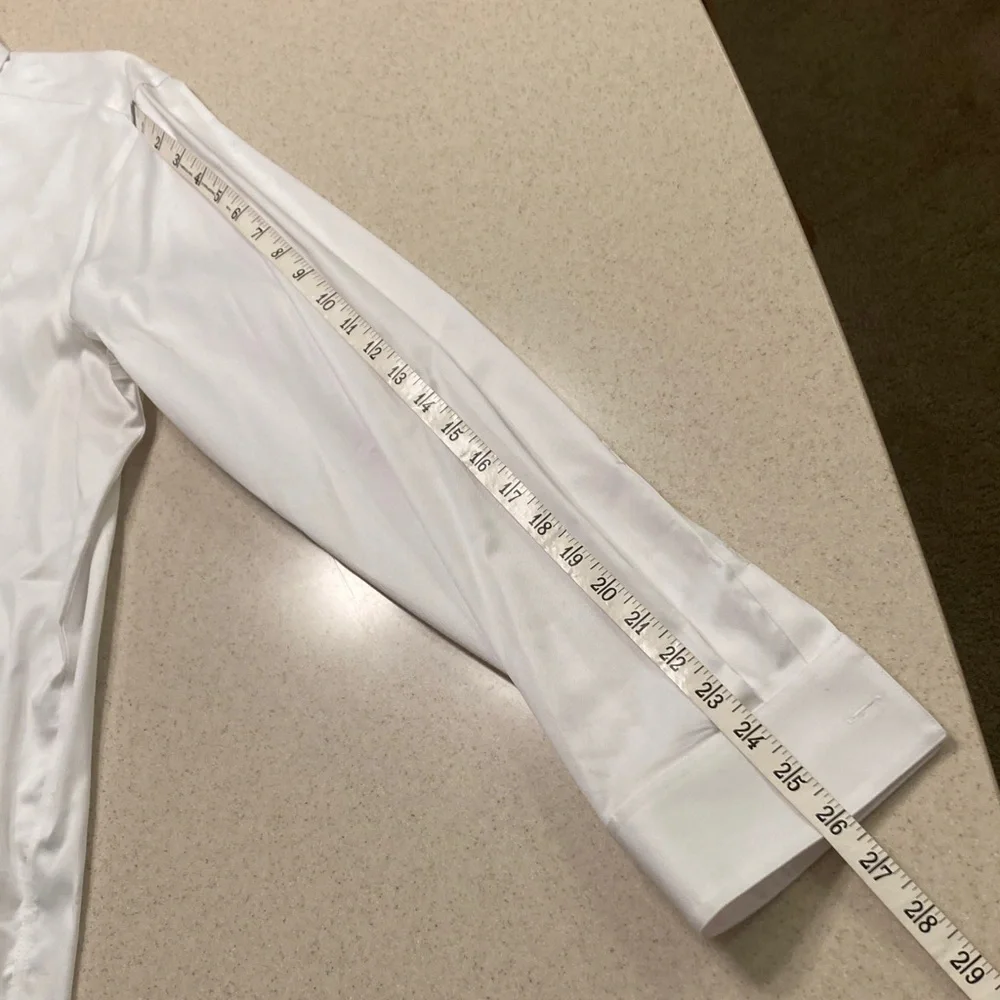 Calvin Klein White Dress Shirt Men's Size 17.5/34-35 XL - Picture 9 of 9